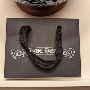 Chrome hearts small jewelry black paper bag